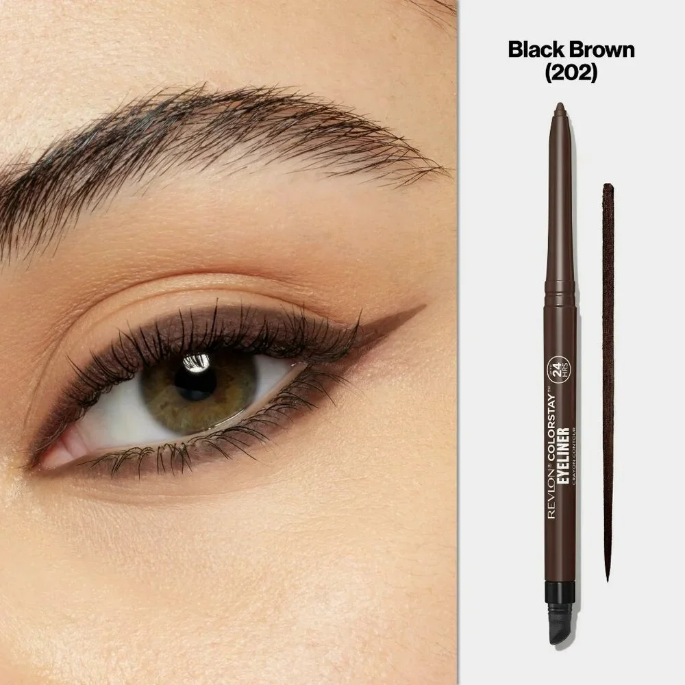 REVLON ColorStay Day to Night Eyeshadow Palette with Black Brown Eyeliner NEW
